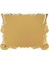 Astuccio vell. con legno 33x28 cm - Targa S19141G - colore Oro in alluminio