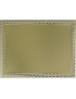Astuccio cartella vell. cm 30x25 cm - Targa S19621G - colore Oro in alluminio