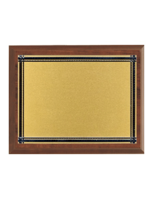 Targa legno cm 30,5x22,9 cm - Targa S19021G - colore Oro in alluminio